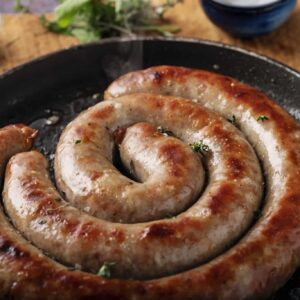 Klassisk stegt julemedister fra Det Gode Køkken i Odense klar til servering som tilbehør til julefrokost eller juleaften.